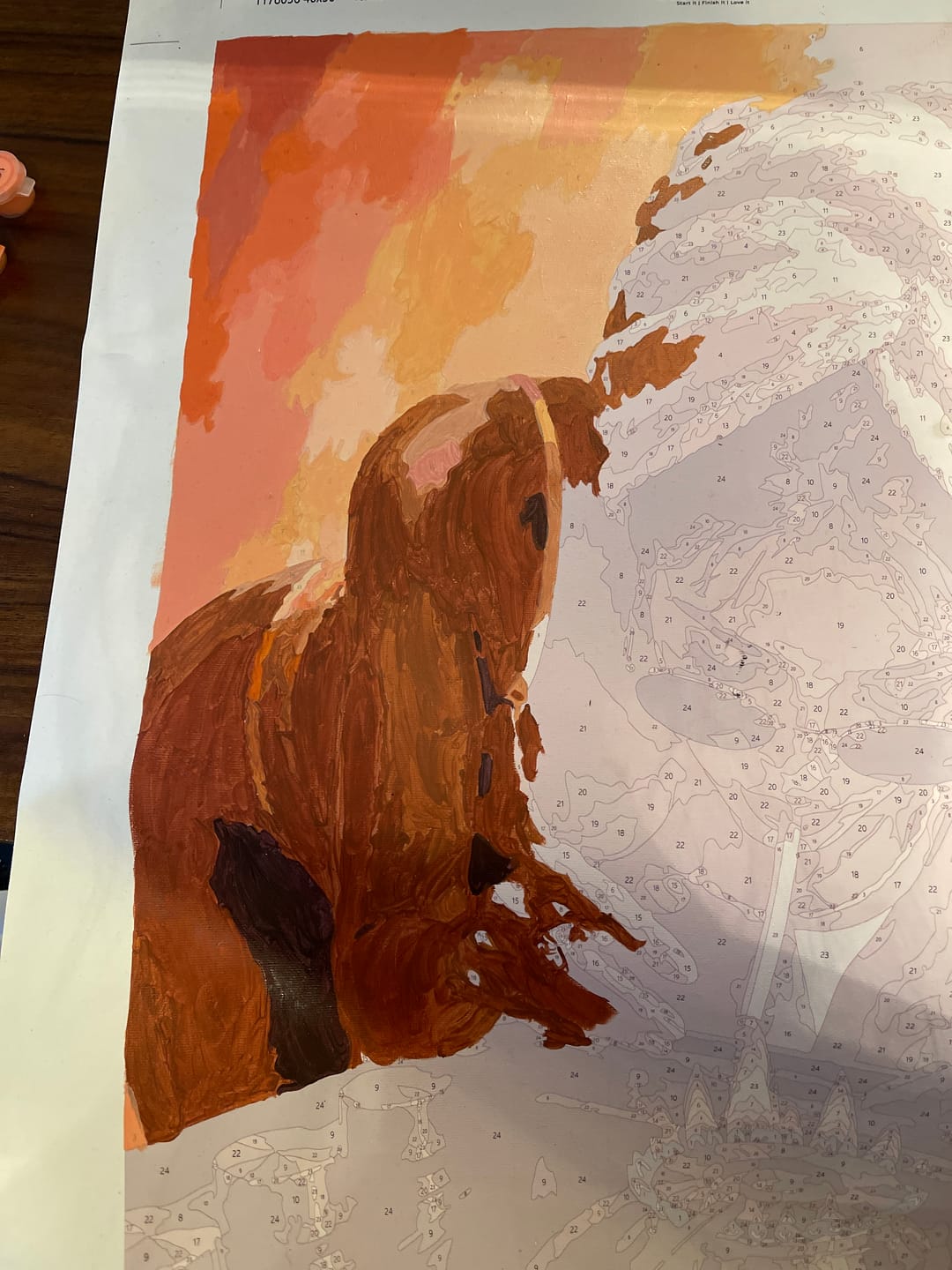 Customer photo review of Too Hot to Handle | Paint by Number