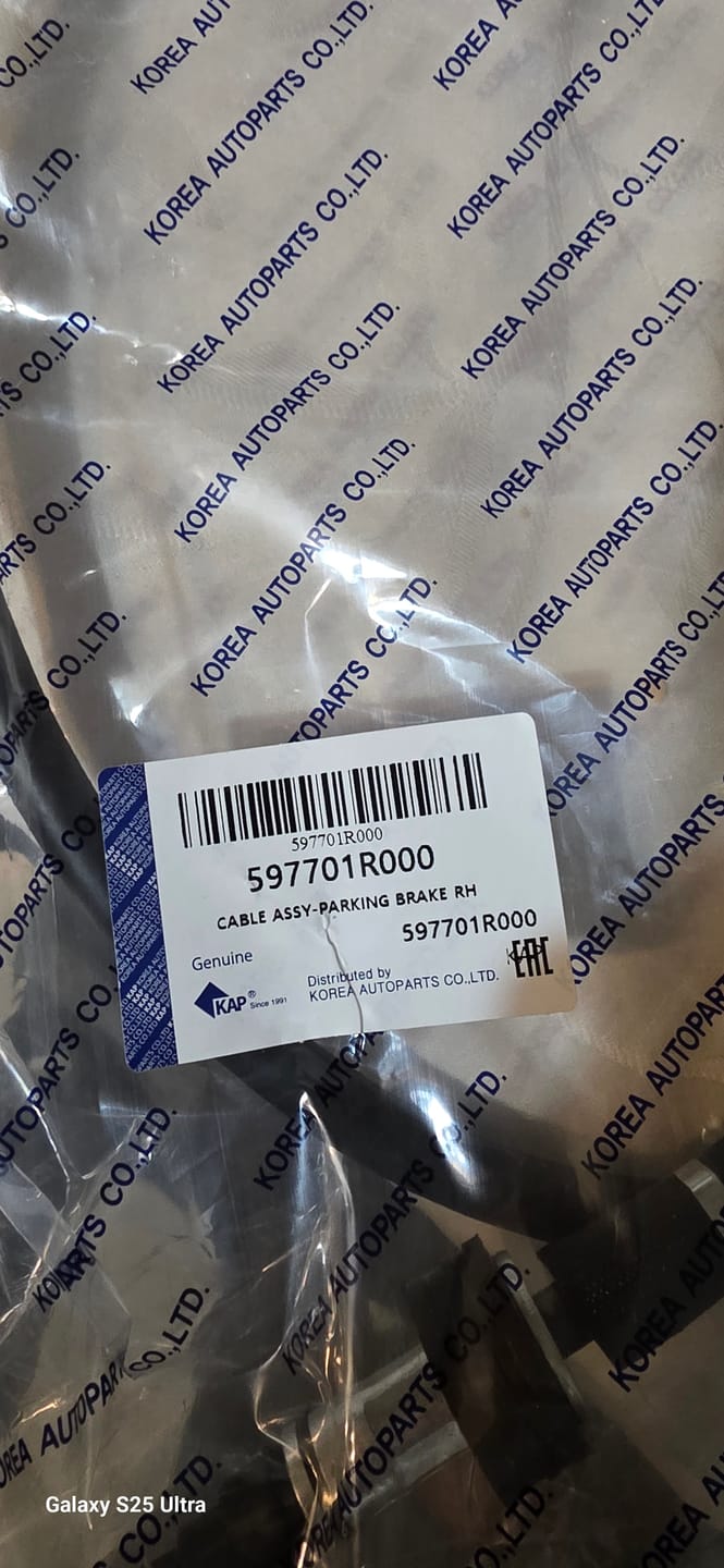 Customer photo review of Piola Freno De Mano Derecha Accent Rb 12-20  Original 597701R000 Para Tambor