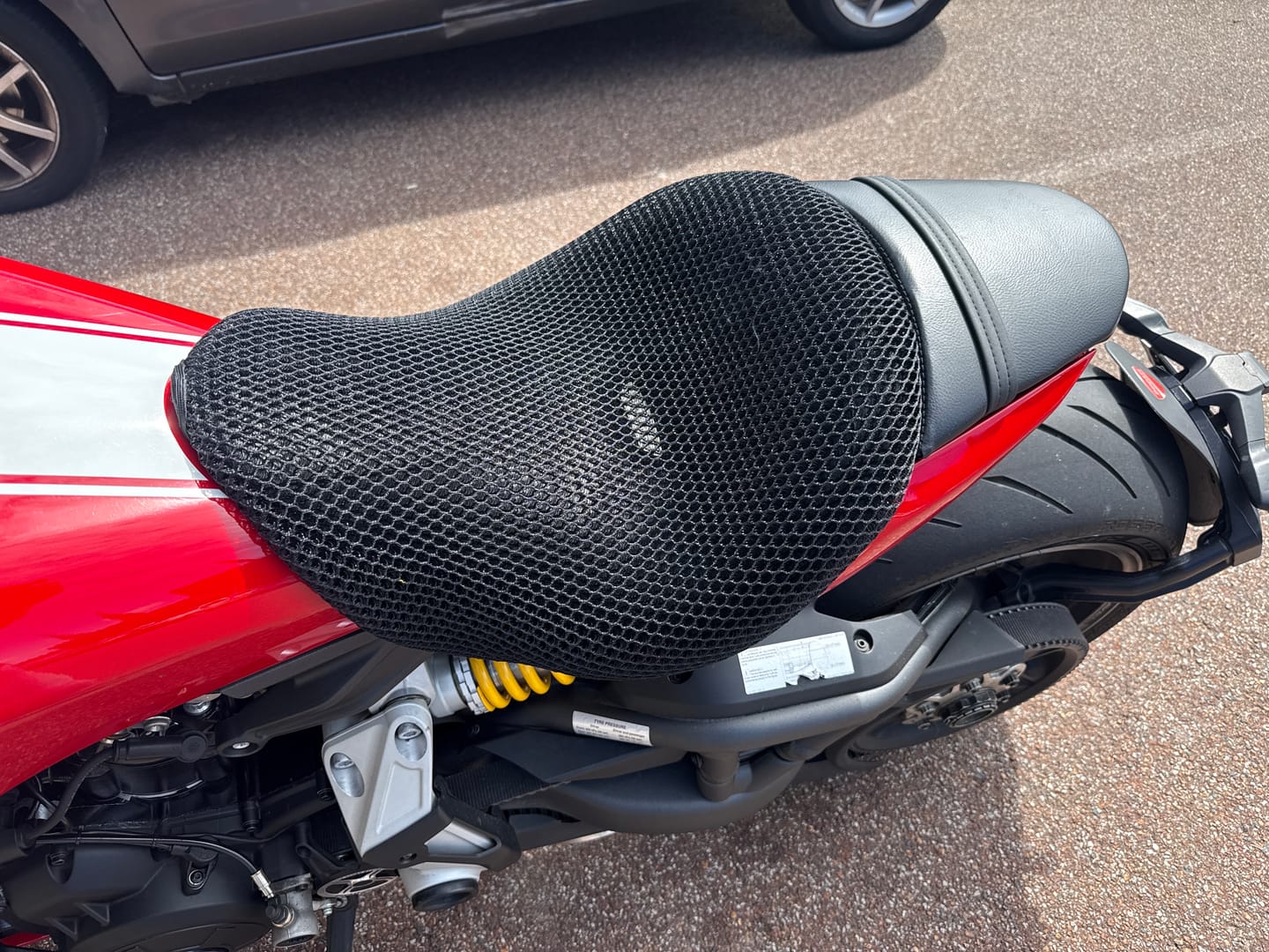 Customer photo review of Wind Rider Seat Cover