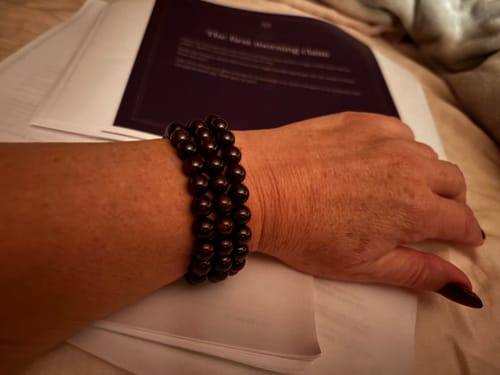 Customer photo review of Selavra Garnet Bracelet
