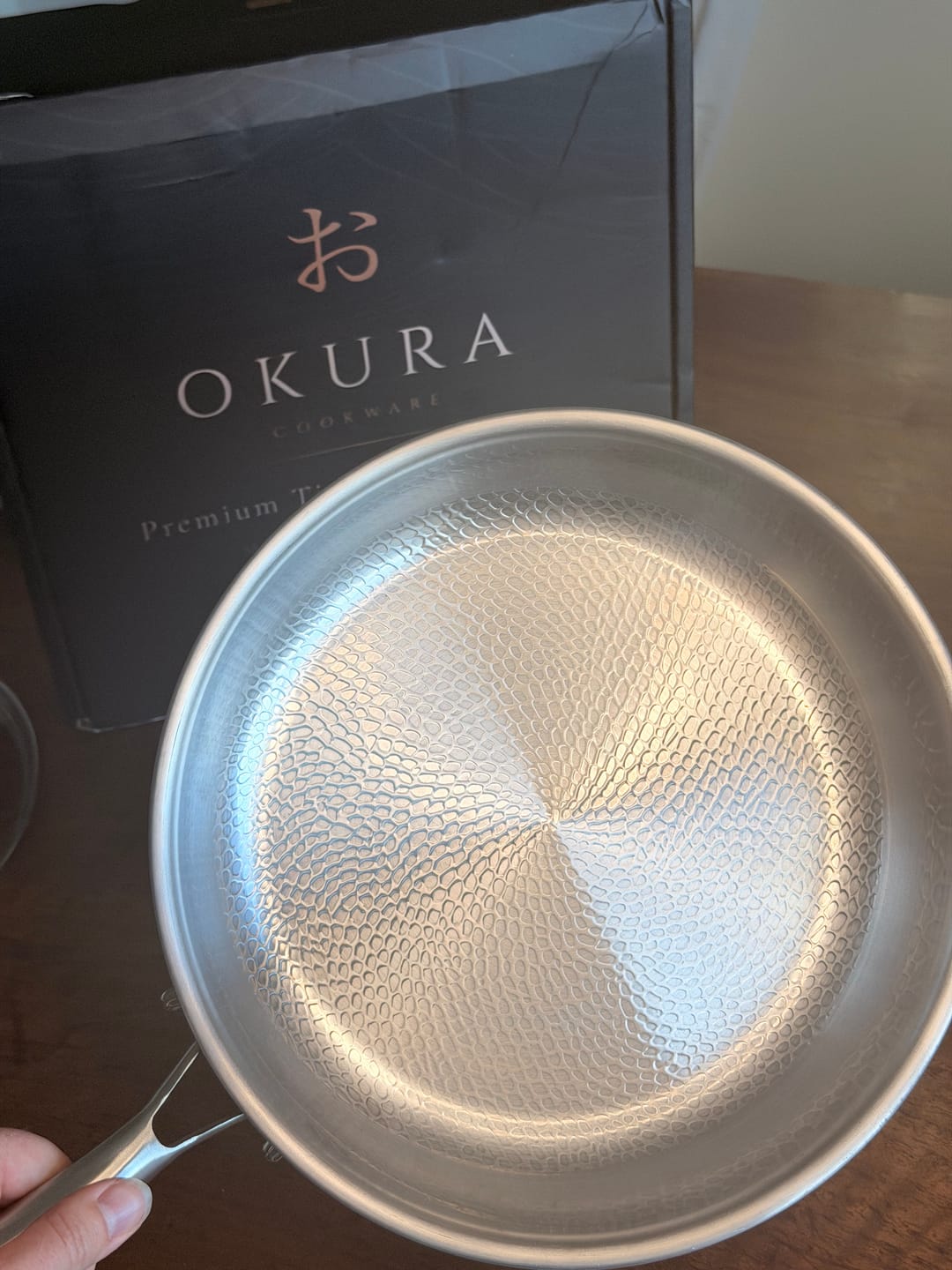 Customer photo review of Hand-Hammered Titanium Pan
