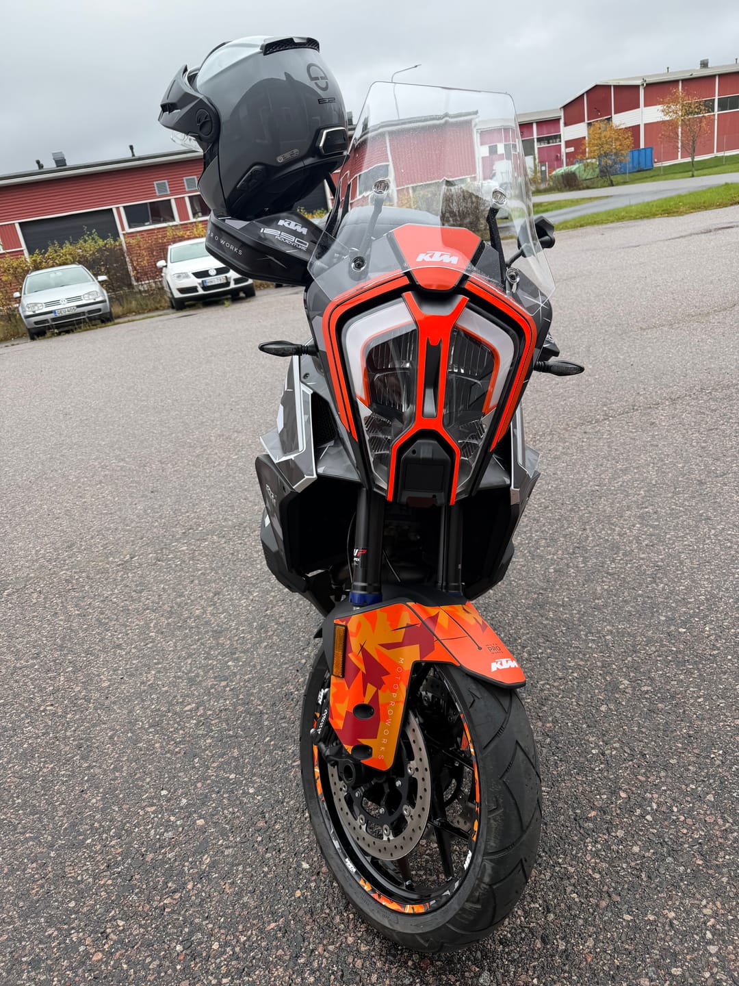 Customer photo review of KTM 1290 Super Adventure 2021-2024 GRAPHICS - "Waypointer" (Flake Edition)
