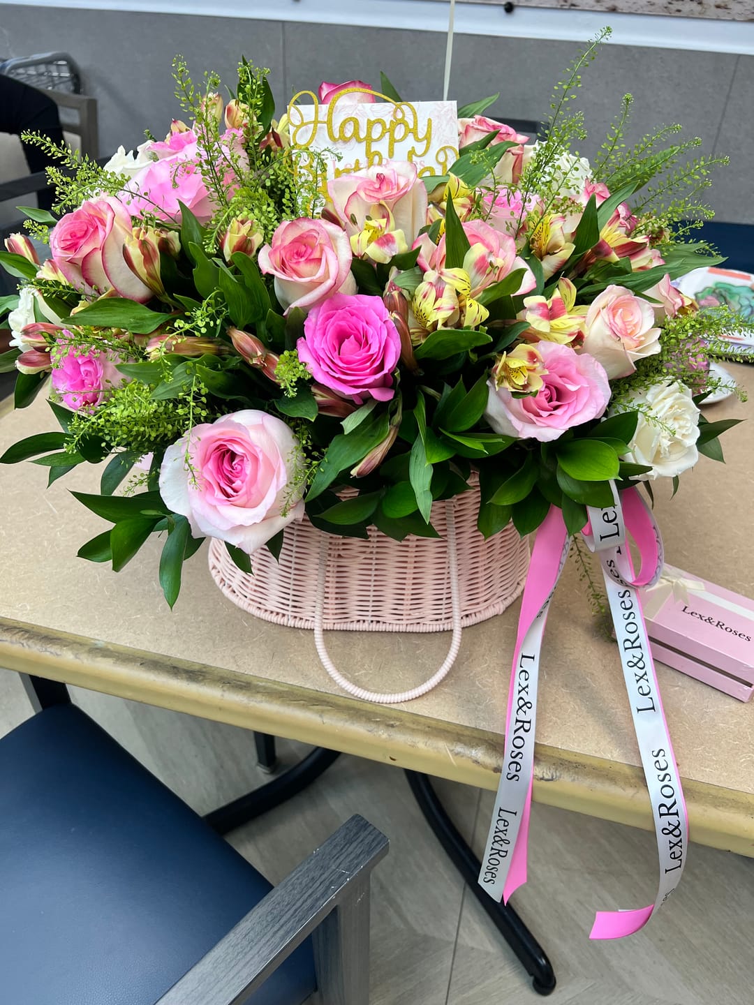 Customer photo review of W Basket - Pink Deluxe