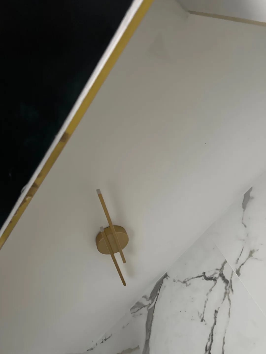 Customer photo review of Slim Wall Light, 55 cm Acrylic Shade, Integrated LED, Wall Sconce