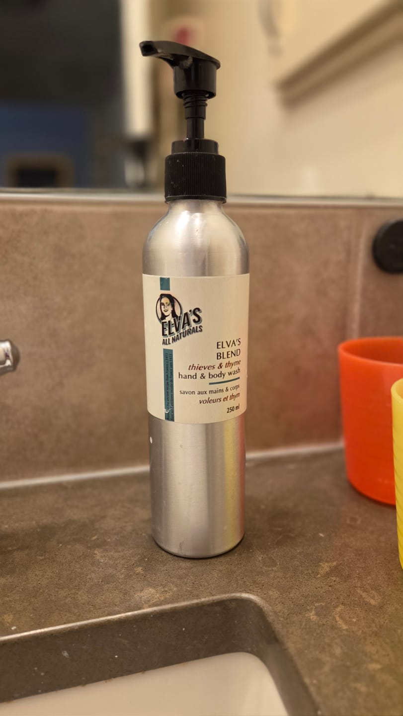 Customer photo review of ELVA’S BLEND – Thieves & Thyme Hand & Body Soap (Legendary Heritage Blend)