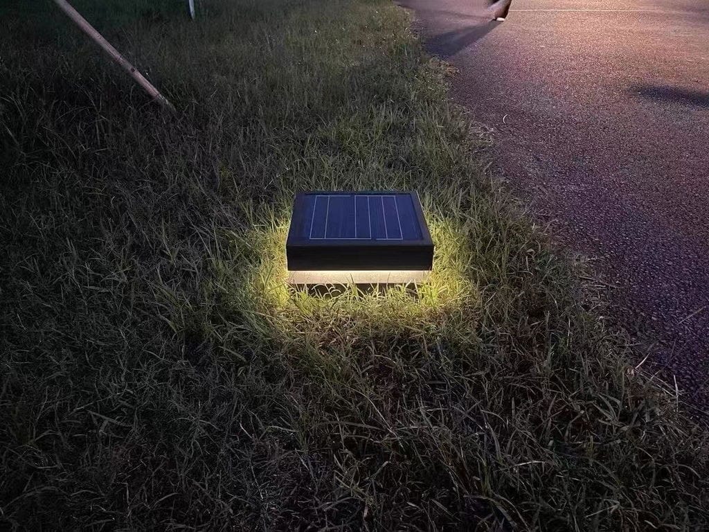 Customer photo review of Outdoor Post Light, Square Metal, Frosted Acrylic Shade, IP65