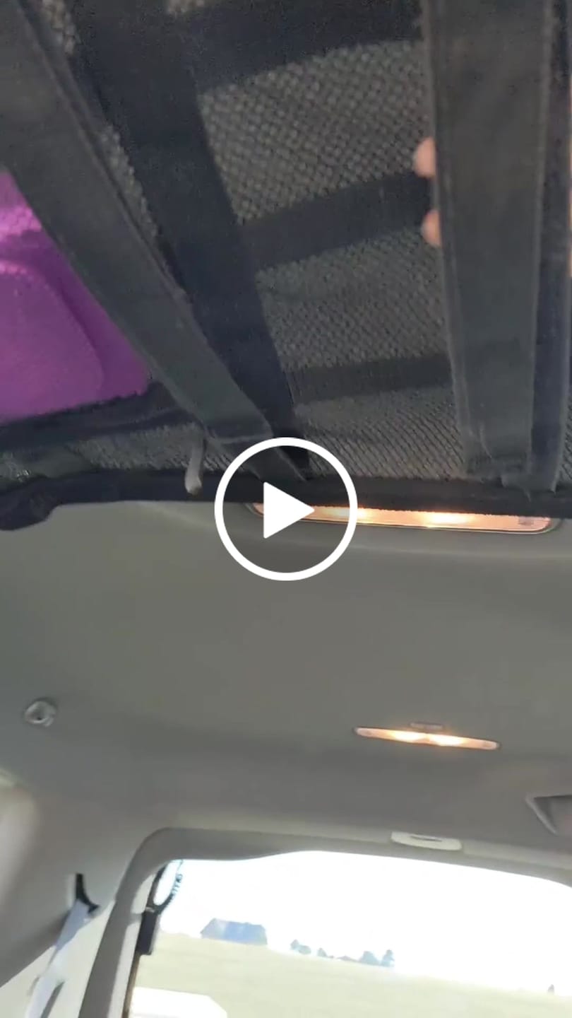 Customer video review of Sky-Stow™ Car Ceiling Storage Net