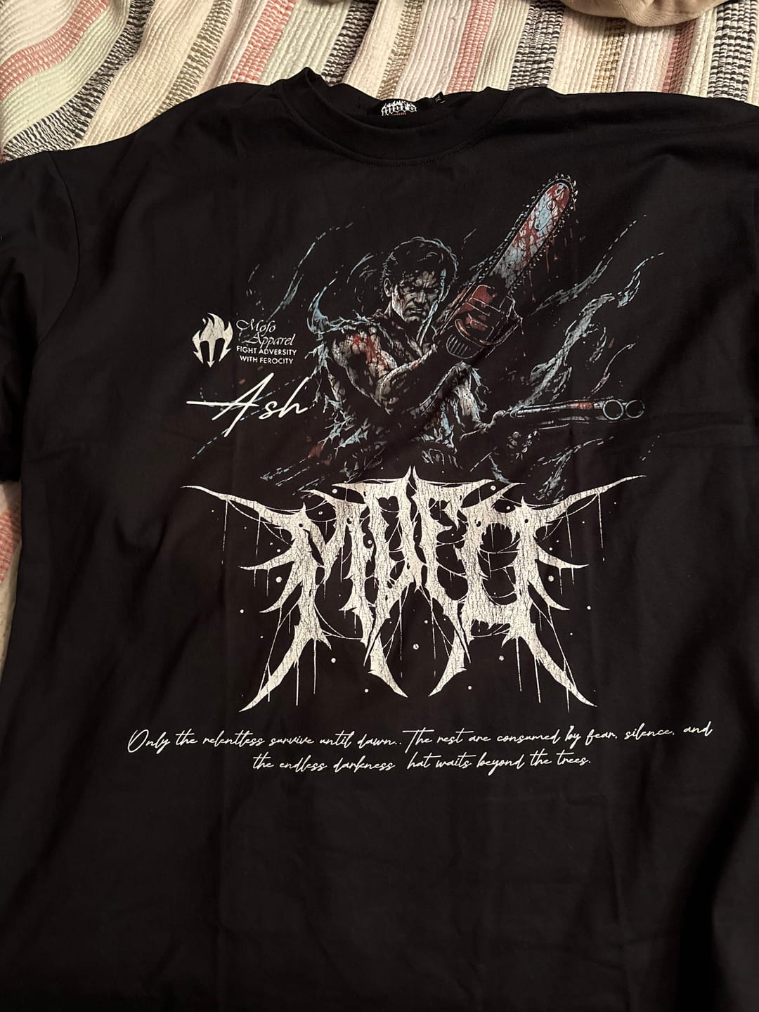 Customer photo review of MYSTERY SHIRT Standard Oversized Tee