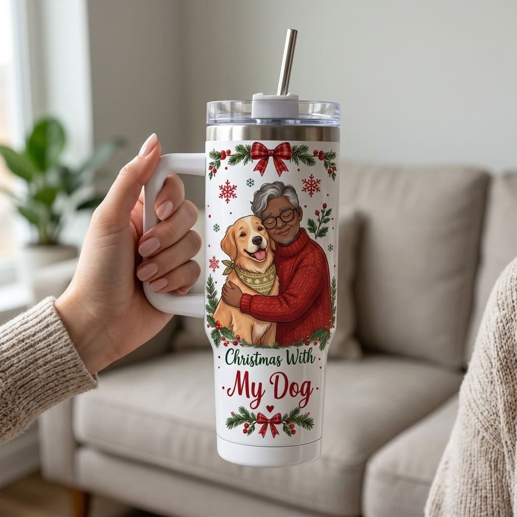Customer photo review of (Made In The USA) Personalized Grandma's Christmas Crew Vertical Drop Acrylic Ornament - Custom Photo & Name | Christmas Gift | ONM03 Family