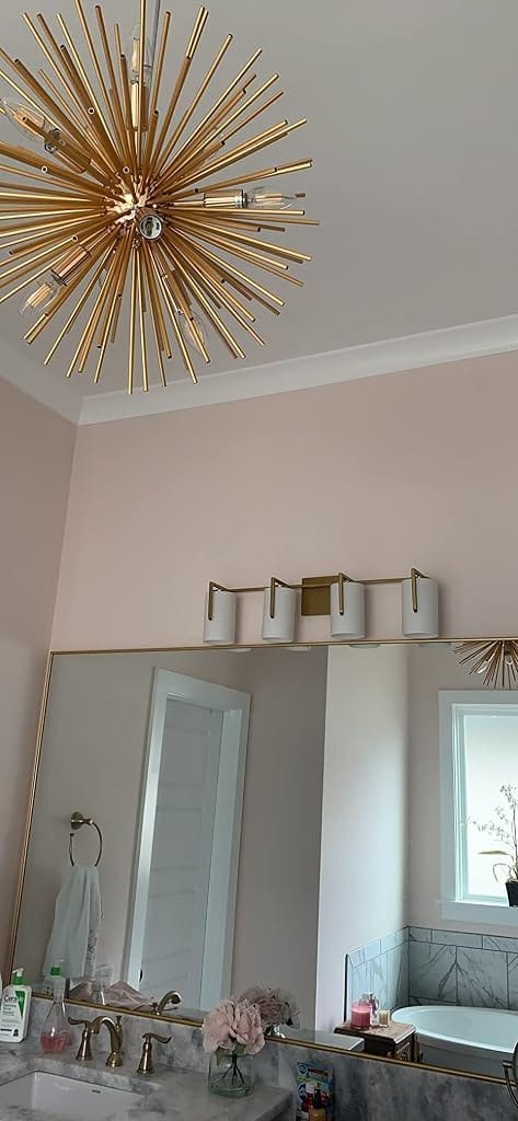 Customer photo review of Gold Spike Chandelier, Iron Frame, 9–12 Lights, 50–72 cm