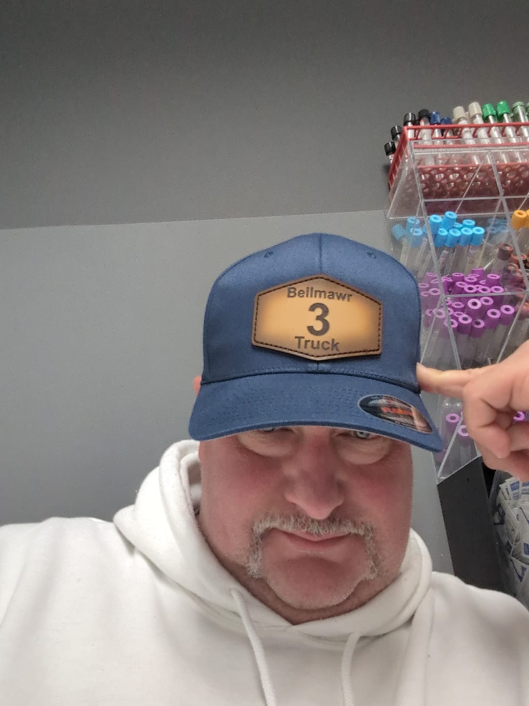 Customer photo review of Richardson 112 Custom Leather Patch Hats