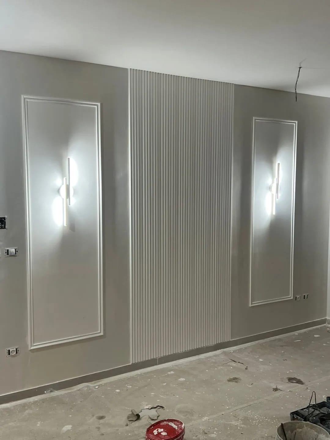 Customer photo review of Slim Wall Light, 55 cm Acrylic Shade, Integrated LED, Wall Sconce