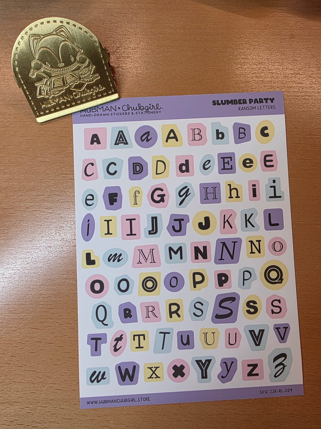 Customer photo review of Slumber Party Ransom Letters