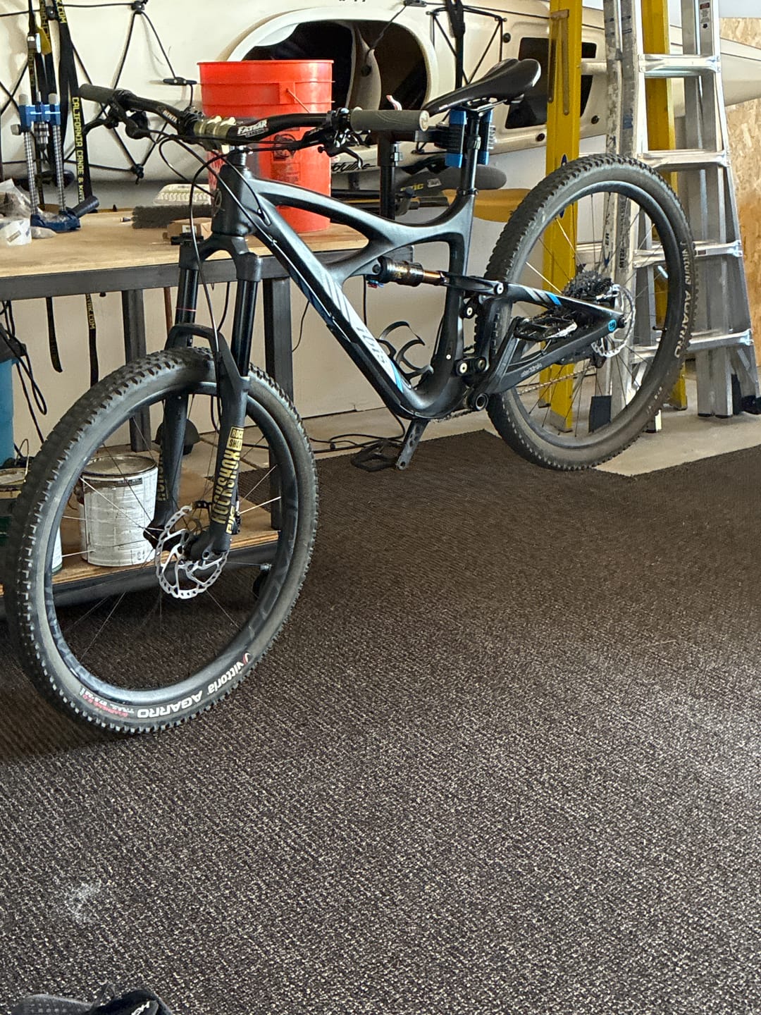 Customer photo review of Wall-Mounted Bike Repair Stand