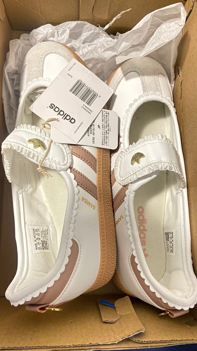 Customer photo review of Samba Jane Could White/Pink