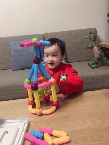 Customer photo review of Montessori Magnetics™ - Magnetic Blocks