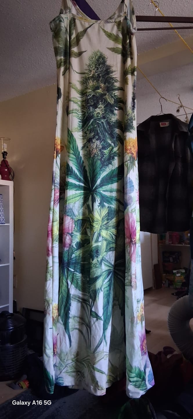 Customer photo review of HER.B Garden Long Spaghetti Strap Dress