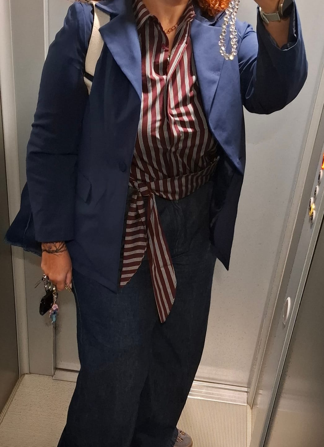 Customer photo review of CAMICIA BERTA BORDEAUX
