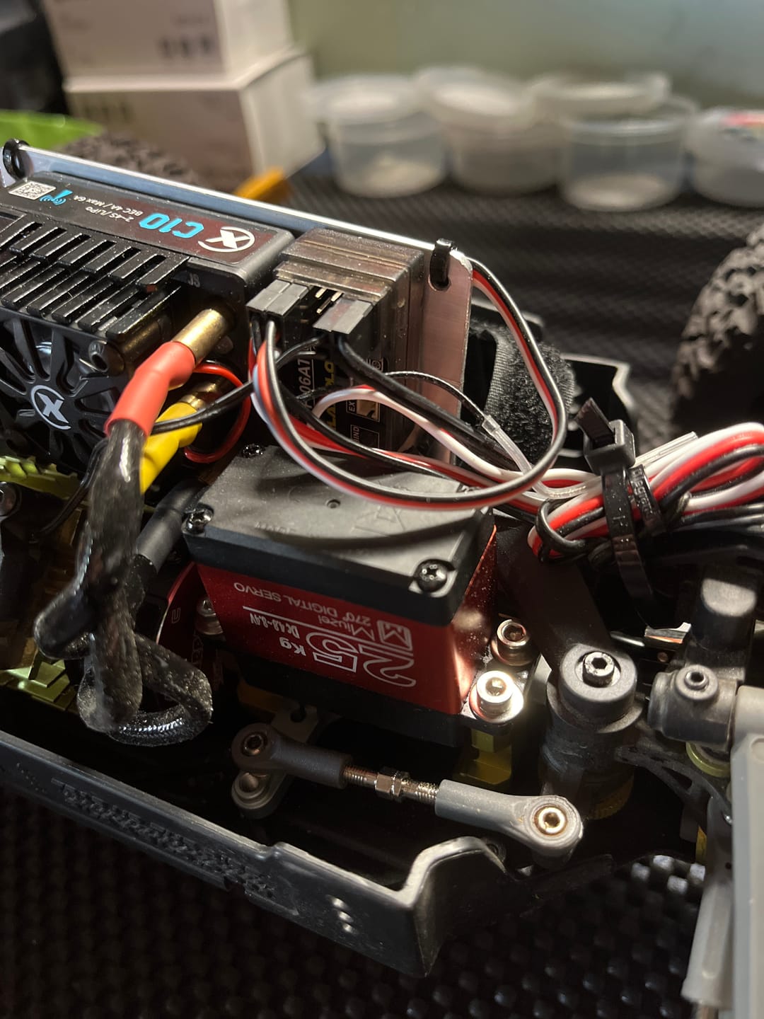 Customer photo review of Aluminum Servo Conversion Block For RZ001 and 1/10 Rally Car