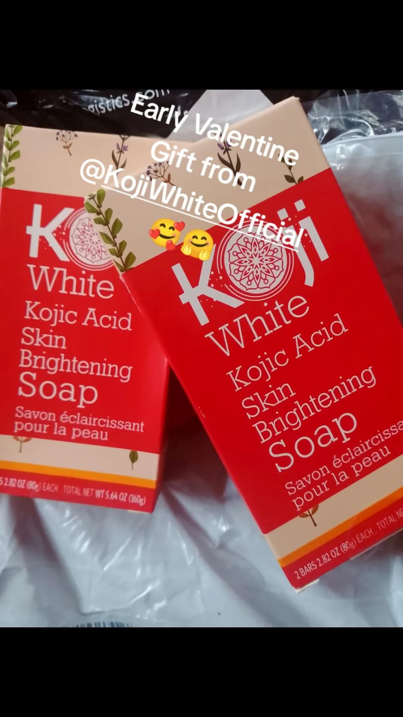 Customer photo review of Pure Kojic Acid Skin Brightening Soap (2 Bars)