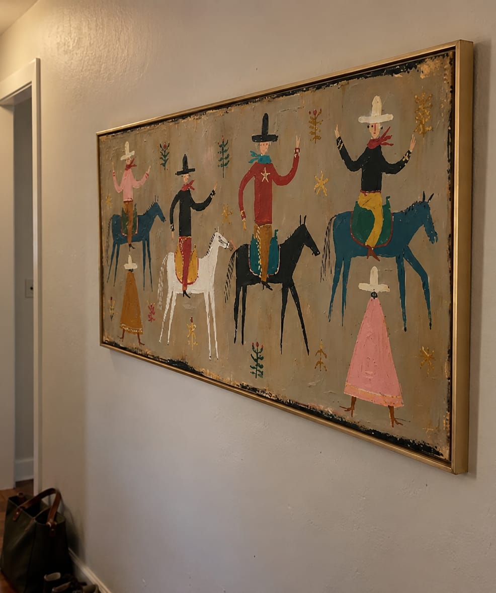 Customer photo review of Prairie Folk-Western Riders and Horses Painting