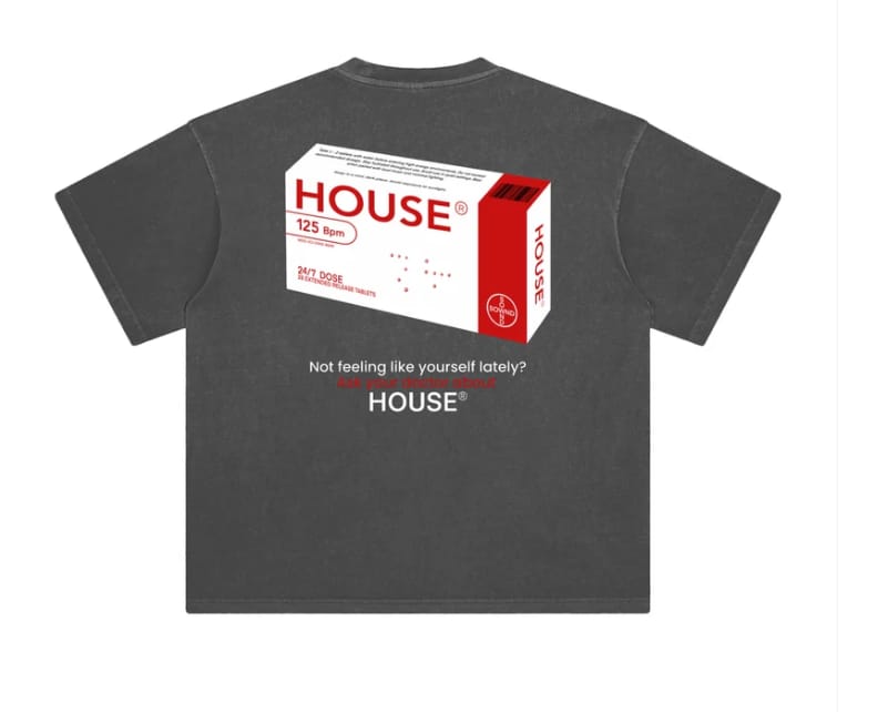 Customer photo review of HOUSE PILLS T-SHIRT