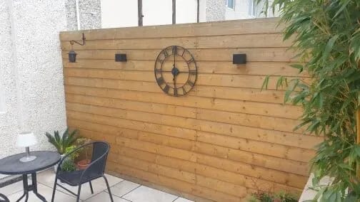 Customer photo review of Outdoor Wall Light, Solar Powered, IP65, Black, Wall Sconce