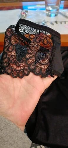 Customer photo review of Teens Boyshort – Lace – Heavy – Leakproof