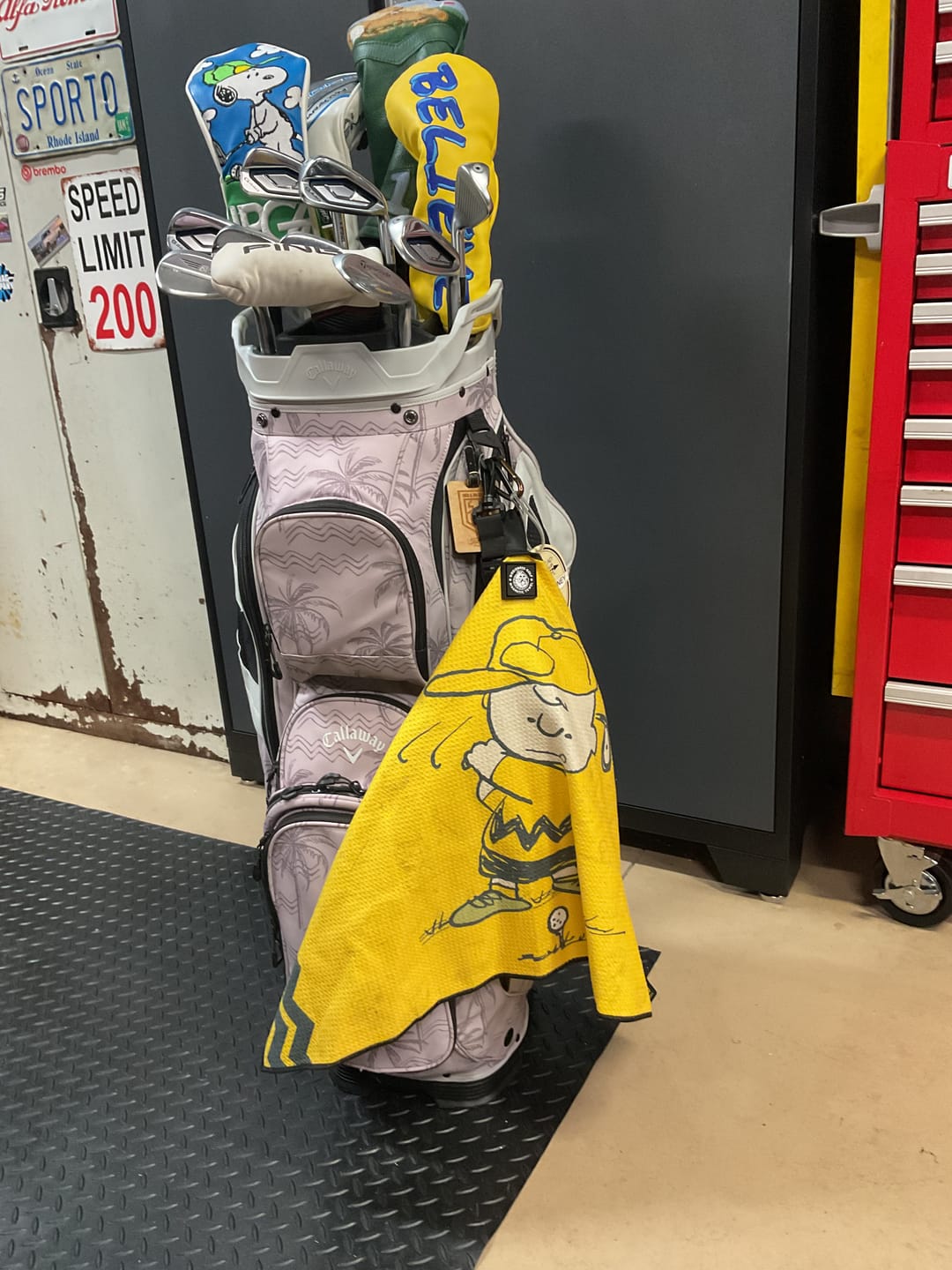 Customer photo review of Peanuts Charlie Brown - Magnetic Golf Towel