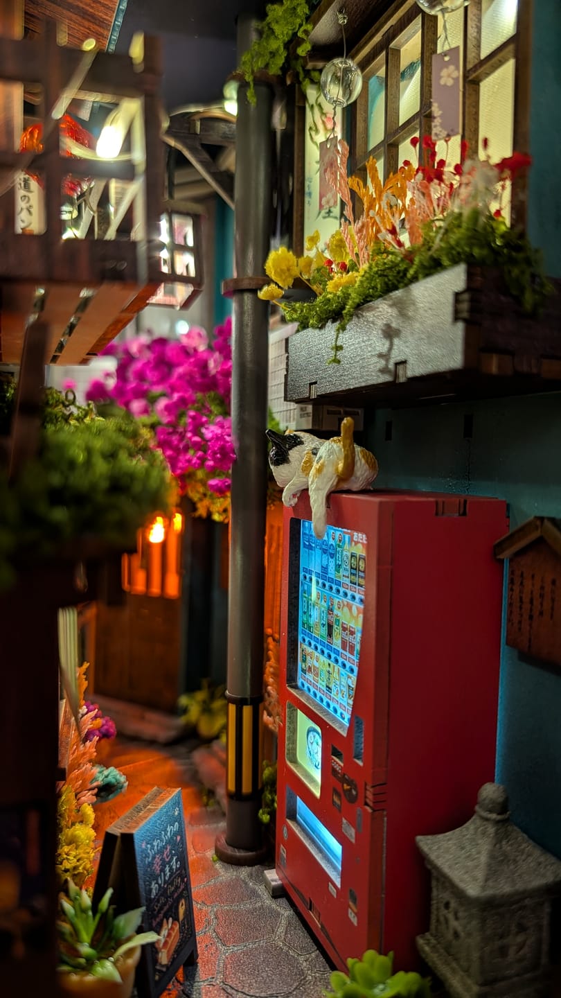 Customer photo review of Lost Summer Lane DIY Japanese Book Nook Kit | MiniAlley