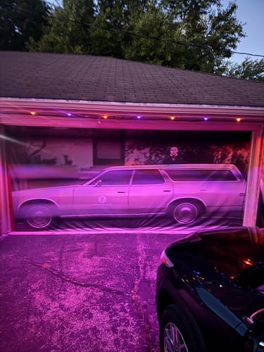 Customer photo review of Custom Double Garage Door Cover