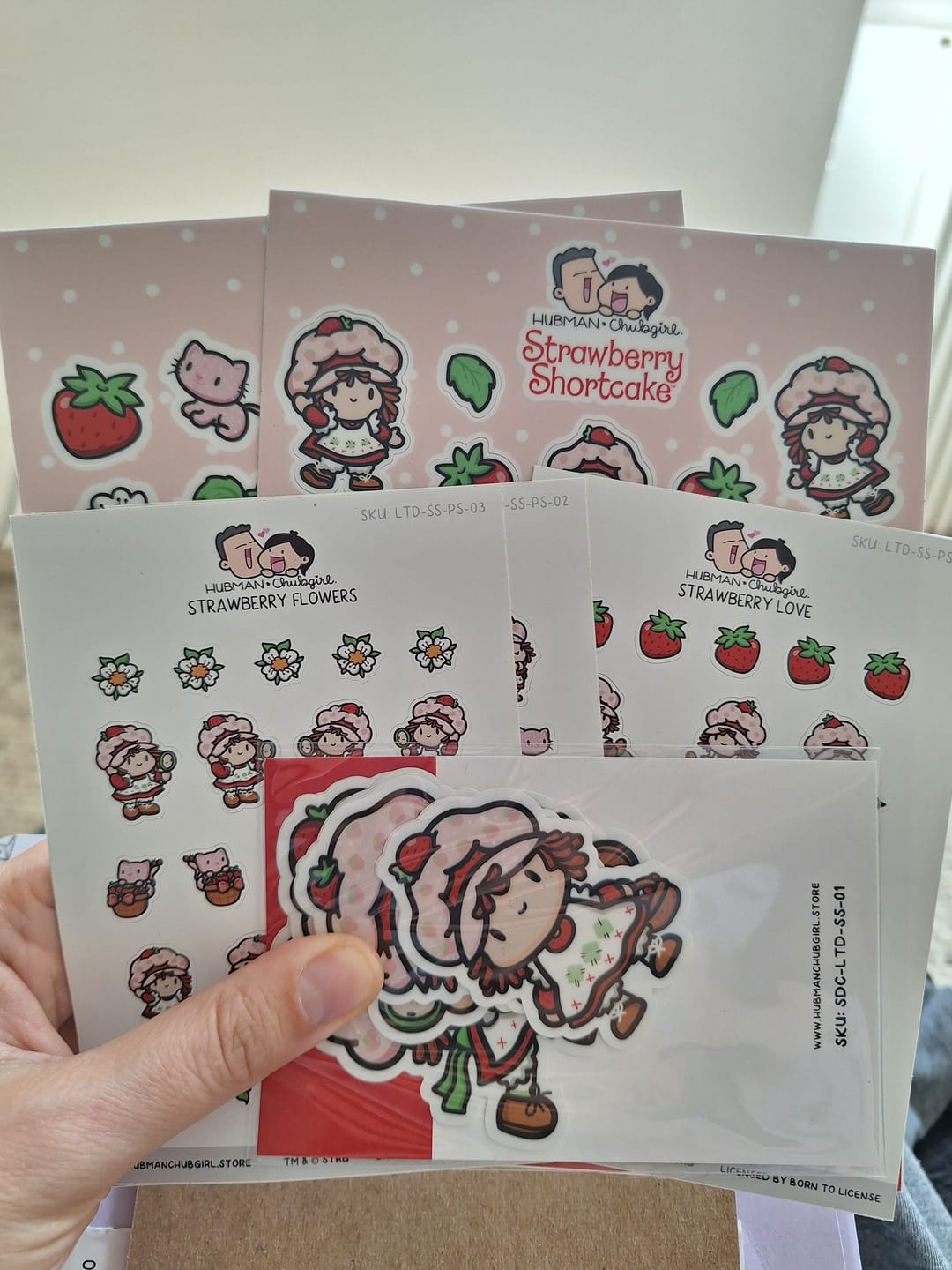 Customer photo review of Strawberry Shortcake Sticker Set