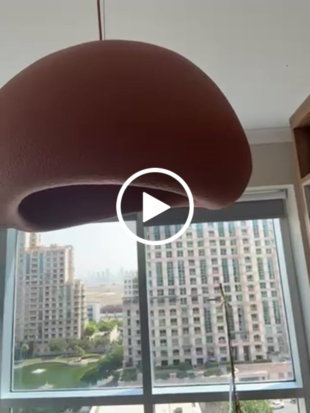 Customer video review of Wabi Sabi Clay 4m Pendant Lamp HTD-IP1433-061 / D60*H32-Clay