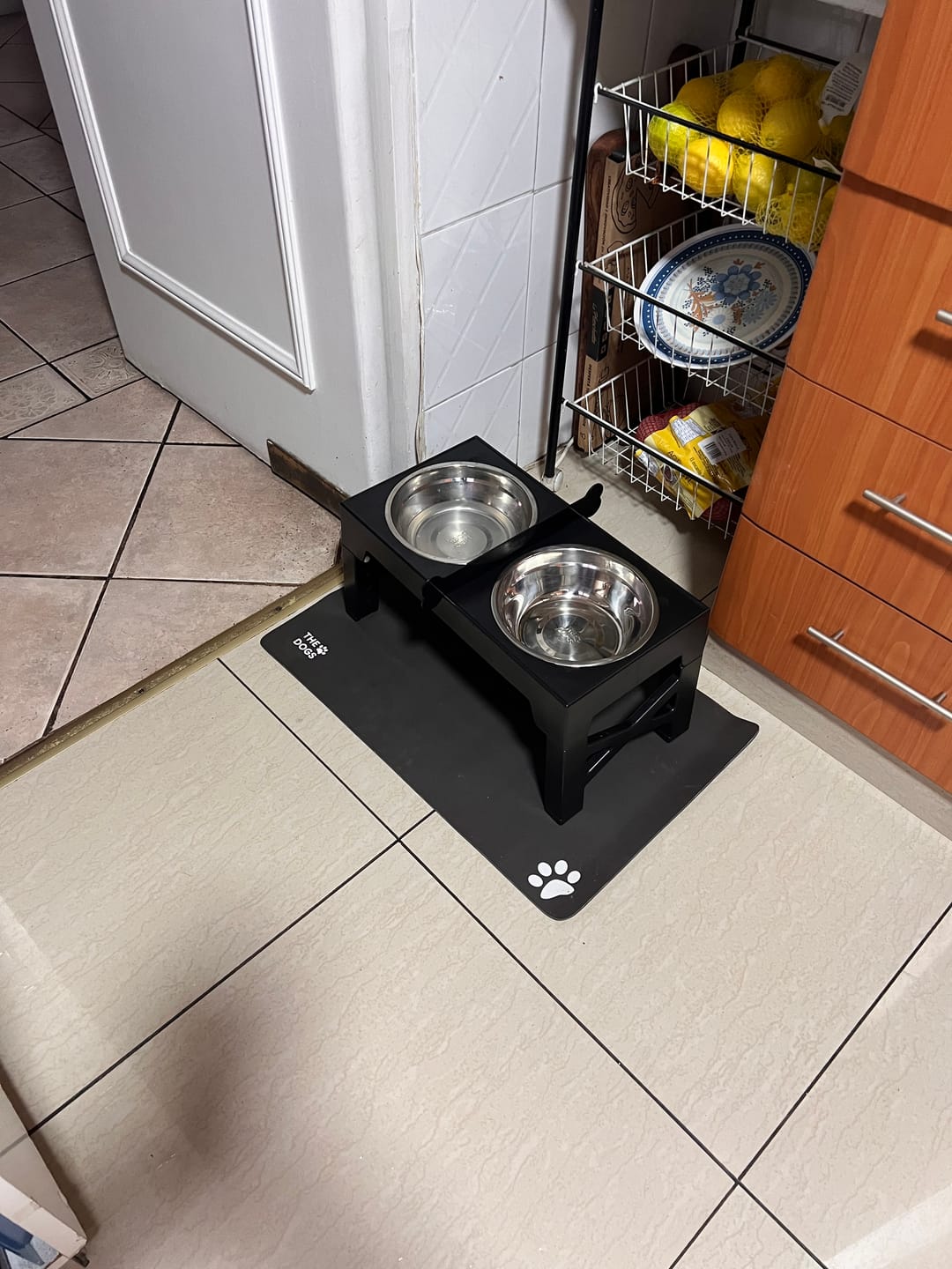 Customer photo review of Comedero Elevado THE DOGS Postura correcta en cada comida