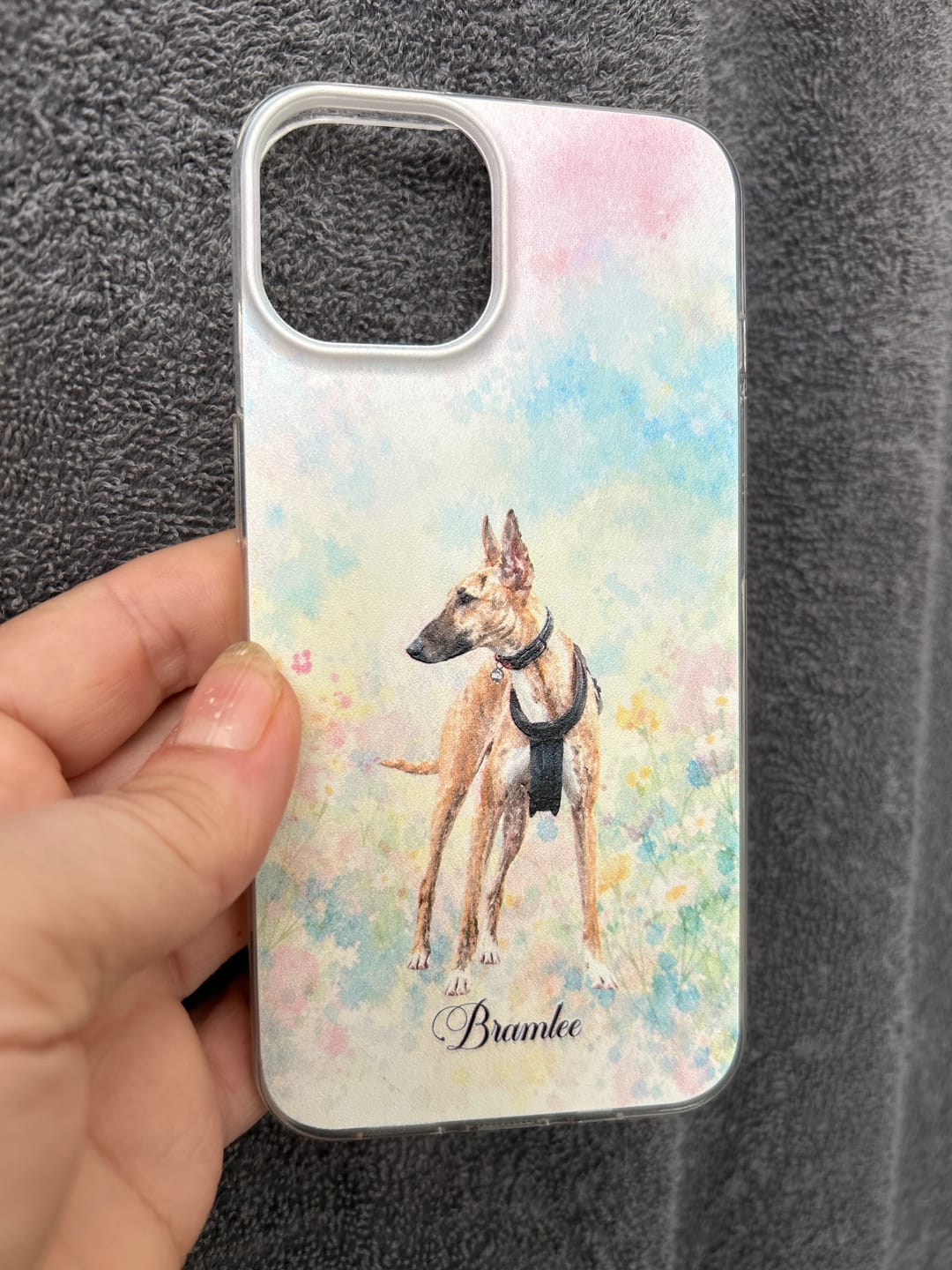 Customer photo review of Personalised Phone Case - Watercolour