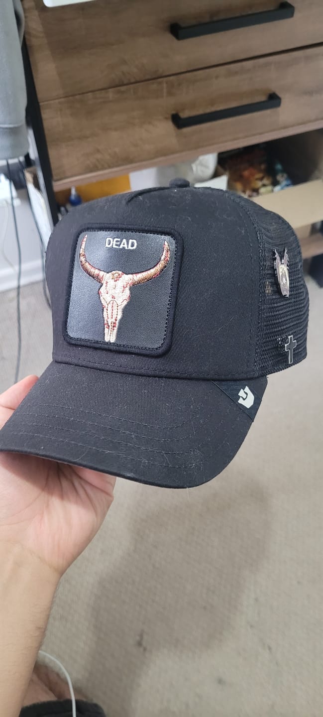 Customer photo review of Jockey Goorin Bros Dead Skull Unisex Negro