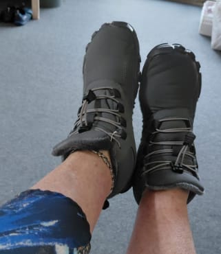 Customer photo review of Botines barefoot impermeables Confort Total Black