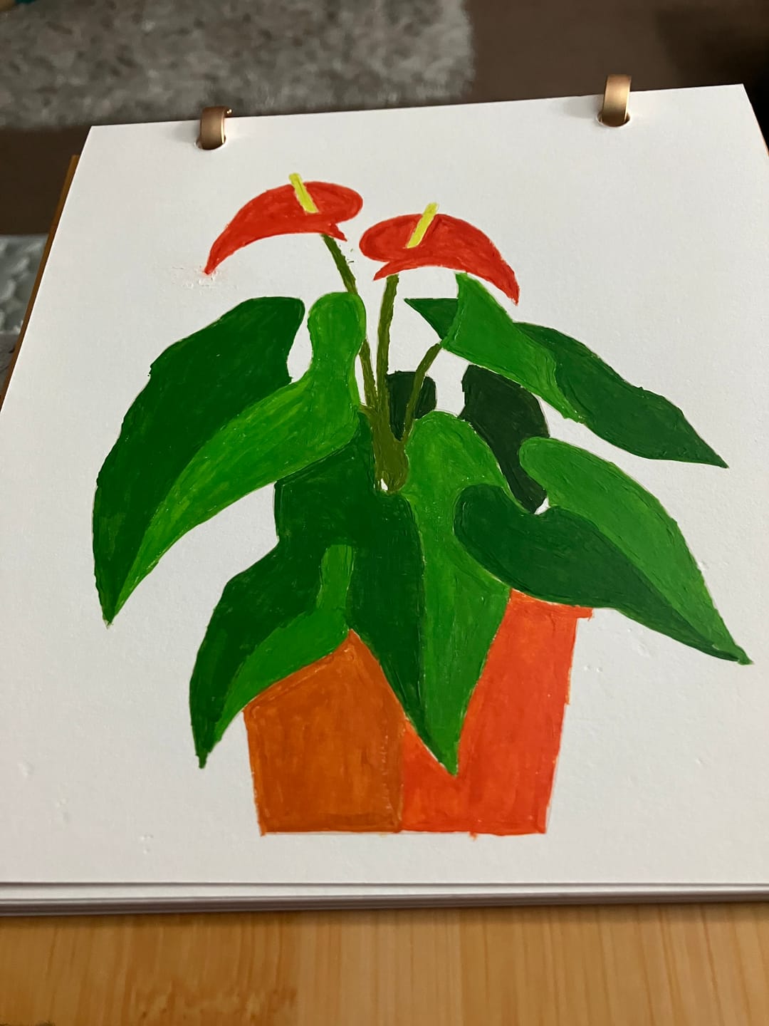 Customer photo review of 2027 Paint by Numbers Desk Calendar | Plants Edition