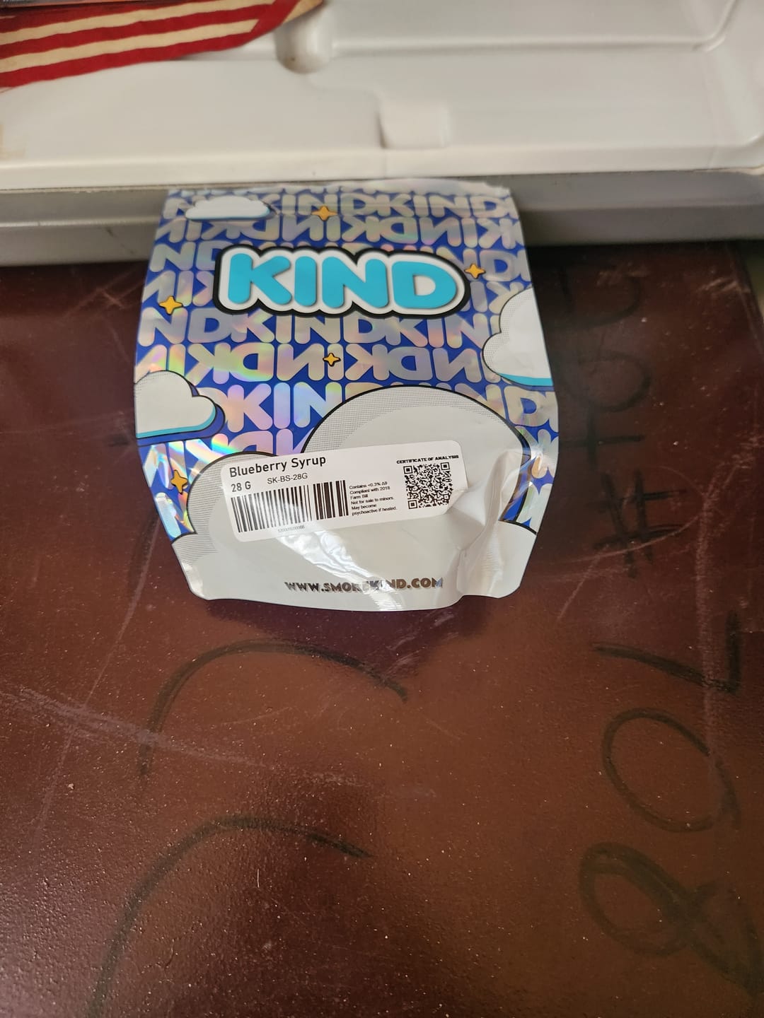 Customer photo review of KIND - Blueberry Syrup - 28 Grams - Indica
