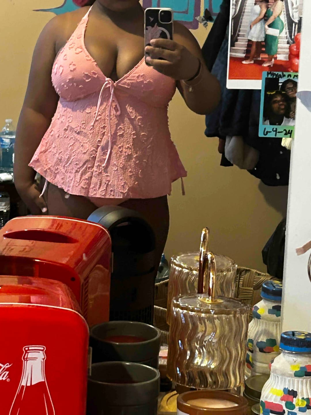 Customer photo review of Emoswim - Womens Fashion Tankini Swimsuit Stylish Two-Piece Swimwear Comfortable Beachwear