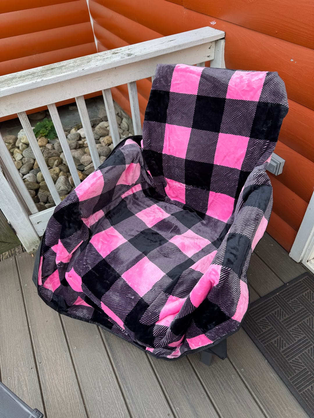 Customer photo review of The Chair Blanket