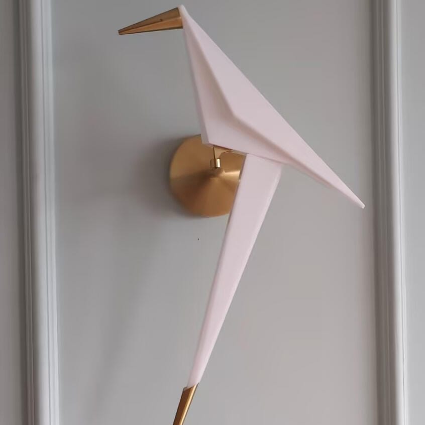 Customer photo review of Wall Light, Gold Bird Shaped Body, Wall Sconce, Integrated LED