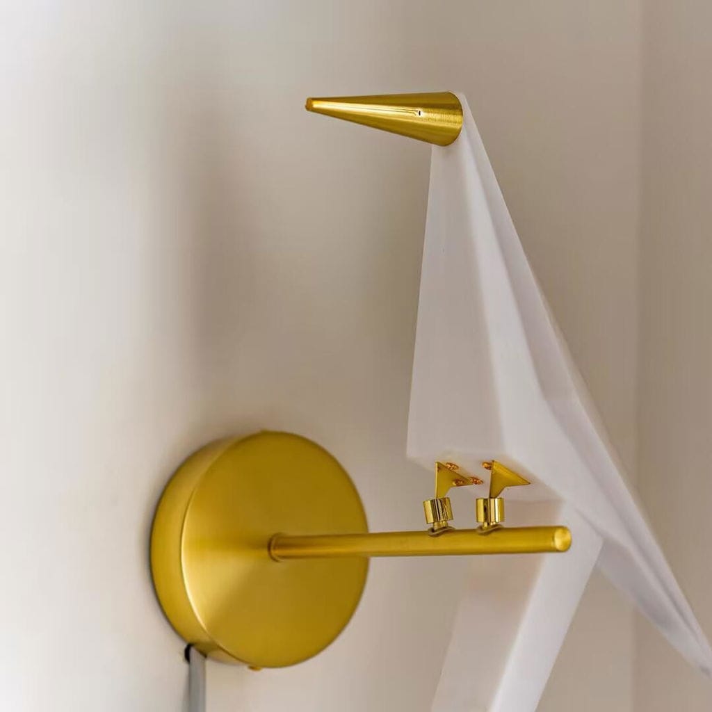 Customer photo review of Wall Light, Gold Bird Shaped Body, Wall Sconce, Integrated LED