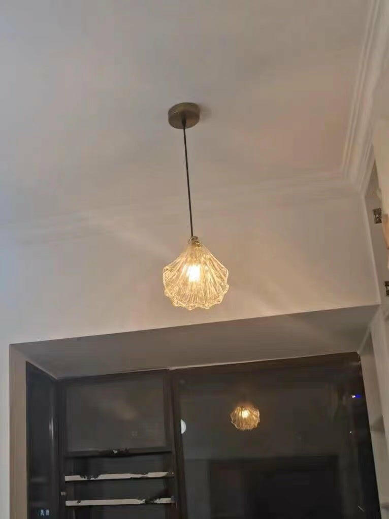 Customer photo review of Glass Pendant Light, Nested Glass Globe, Brass Hardware, Cluster
