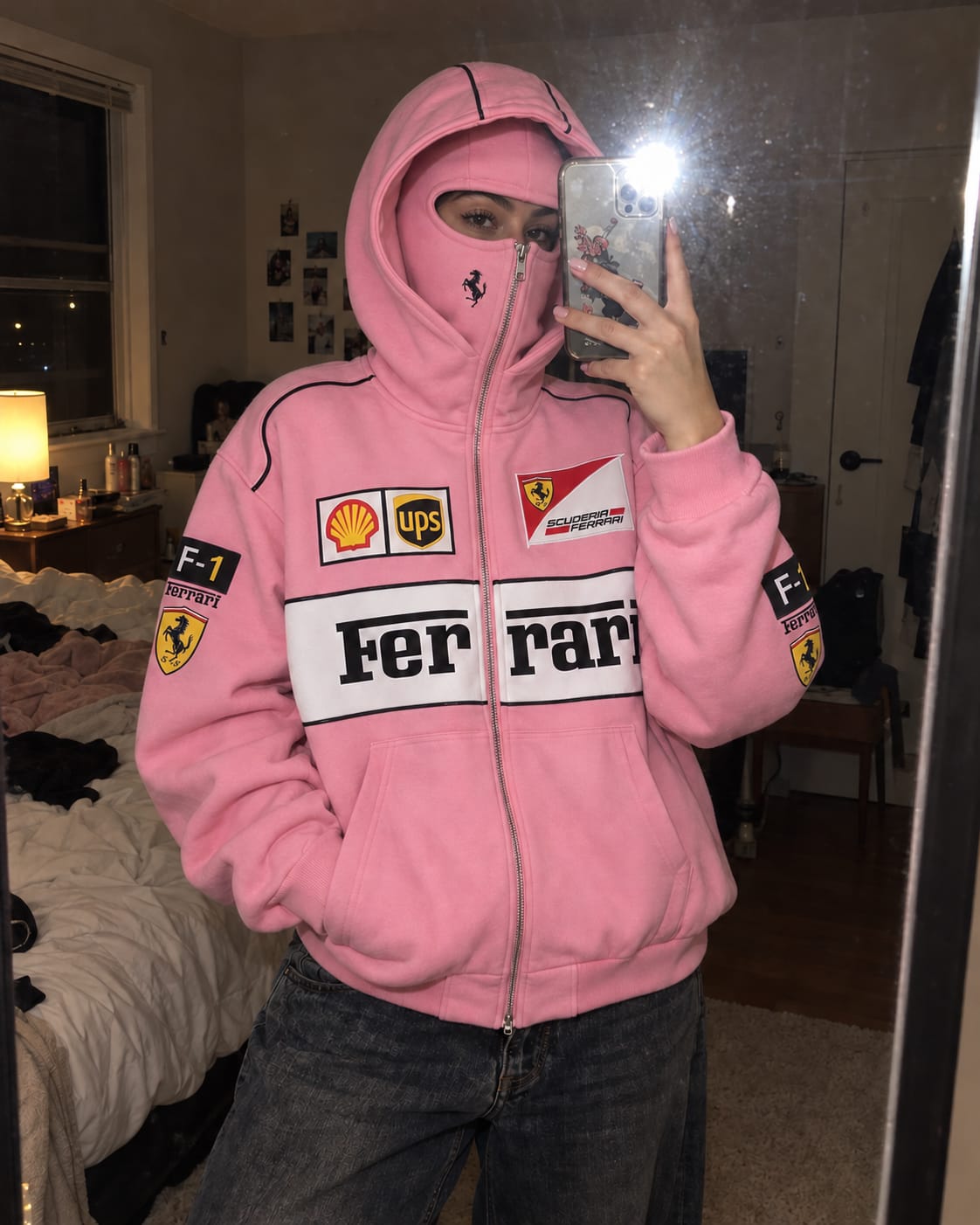Customer photo review of FERRARI F1 PINK RACING HOODIE