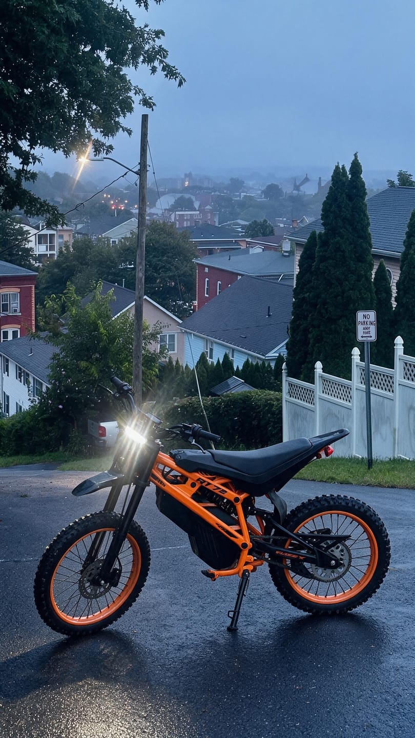 Customer photo review of Eskute® RT 72 19"17" 6500W Electric Dirt Bike for Adults