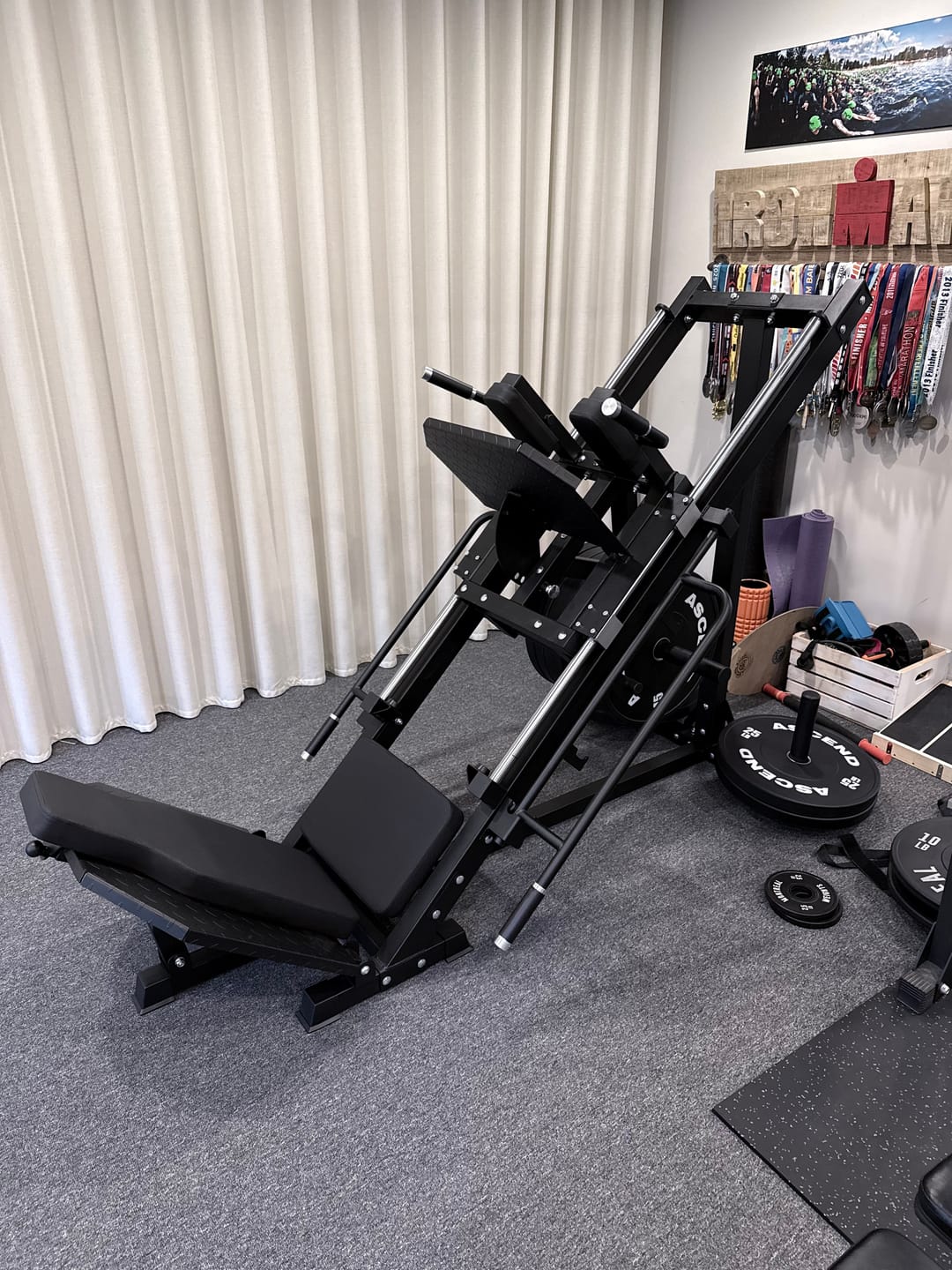 Customer photo review of Leg Press / Hack Squat Machine 2 en 1