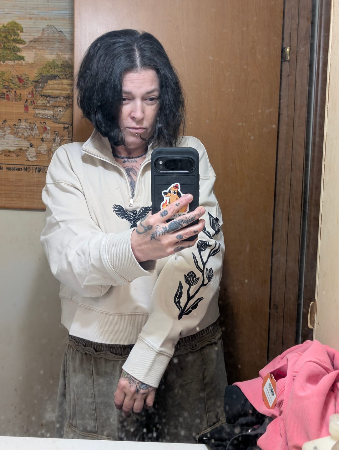 Customer photo review of Adapting 1/4 Zip Sweater