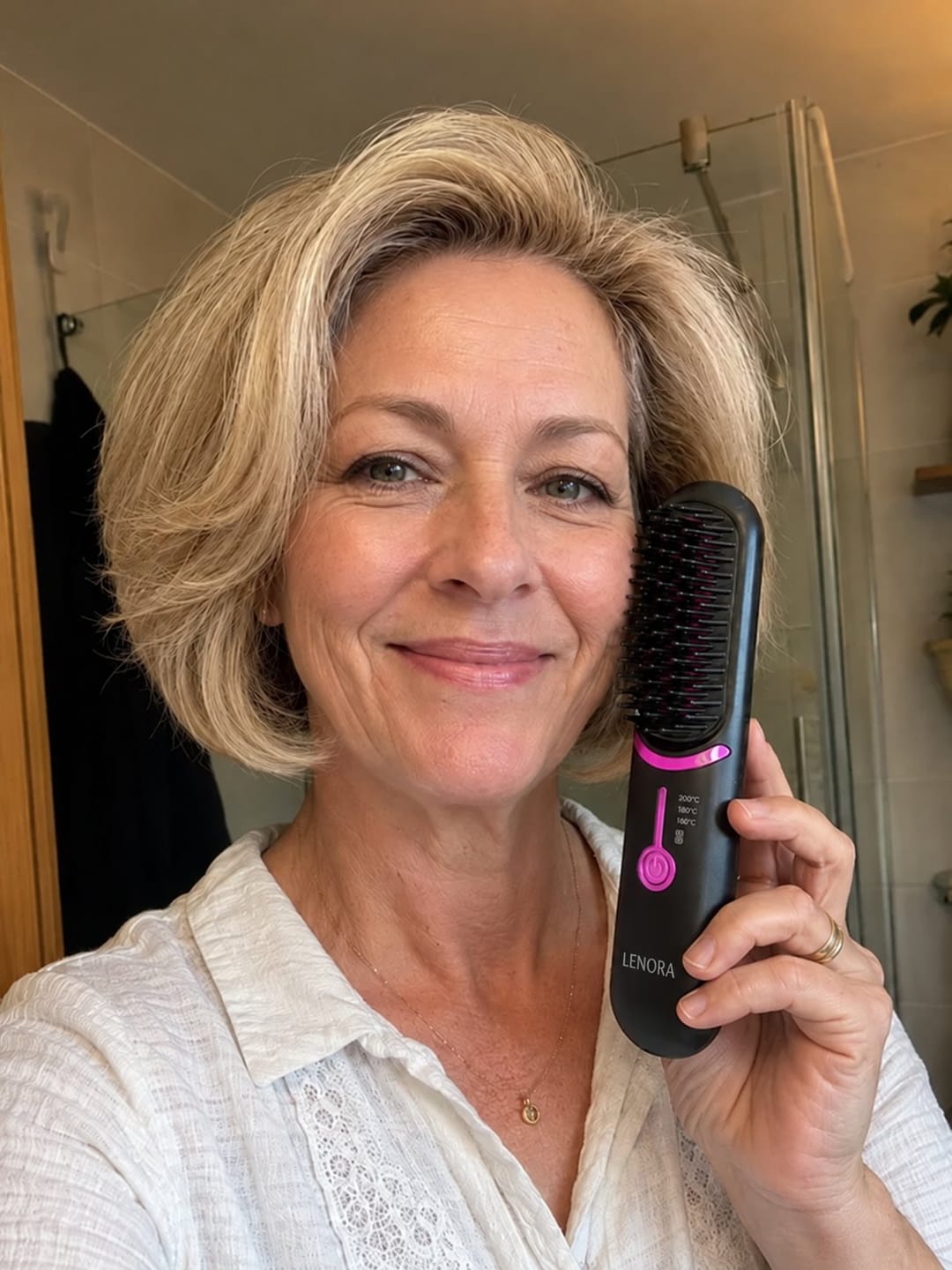 Customer photo review of Lenora Sladdlös Värmeborste