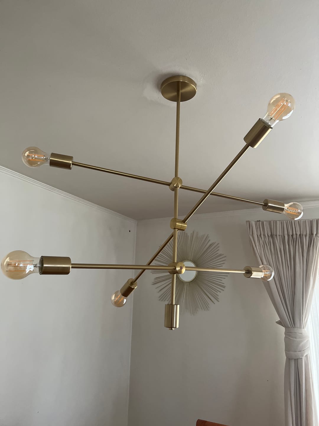 Customer photo review of Lámpara de Colgar Orbit II Bronce